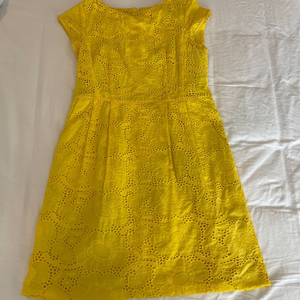 nanette lepore yellow Lace Dress Size 12. - Picture 2 of 7